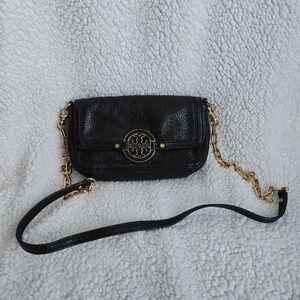 Tory Burch Amanda Black Leather Crossbody Bag